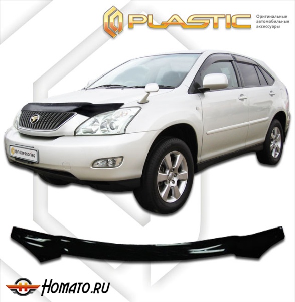 Дефлектор капота Toyota Harrier 2 2003-2013 (U30-U38) | черный