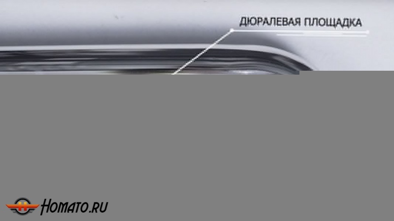 Пороги подножки Mitsubishi Pajero 3 (без штатных порогов) | алюминиевые или нержавеющие