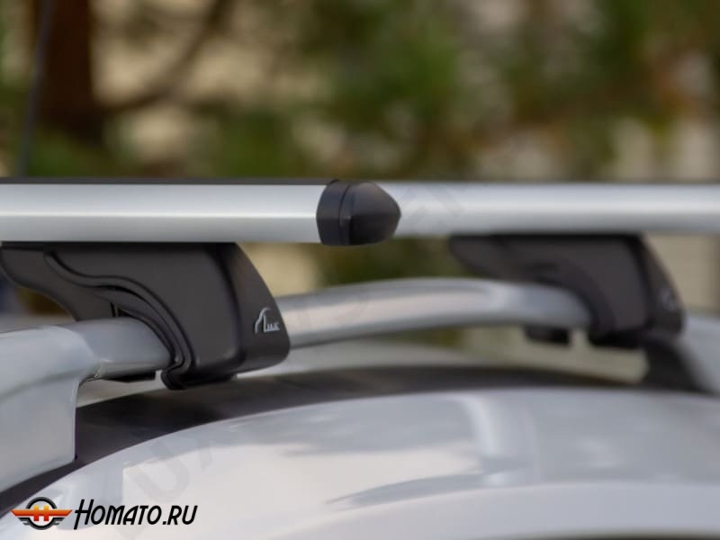 Багажник на крышу для Renault Clio 4 (2012-2019) универсал | на рейлинги | LUX Классик и LUX Элегант