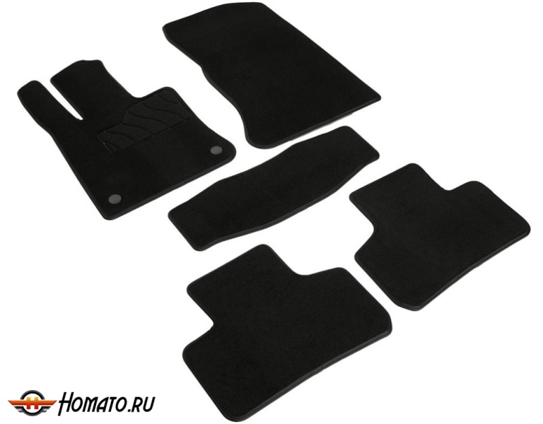 Коврики Мерседес ГЛЦ купе (254) 2023+ | Люкс, ворсовые, черные, Seintex