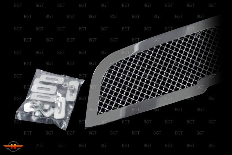 Решетка радиатора для Mitsubishi Outlander 2012+ | Тип: сетка