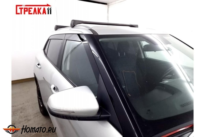 Дефлекторы Hyundai Creta 2 2021+ | из 4 частей, премиум, плоские, 2D