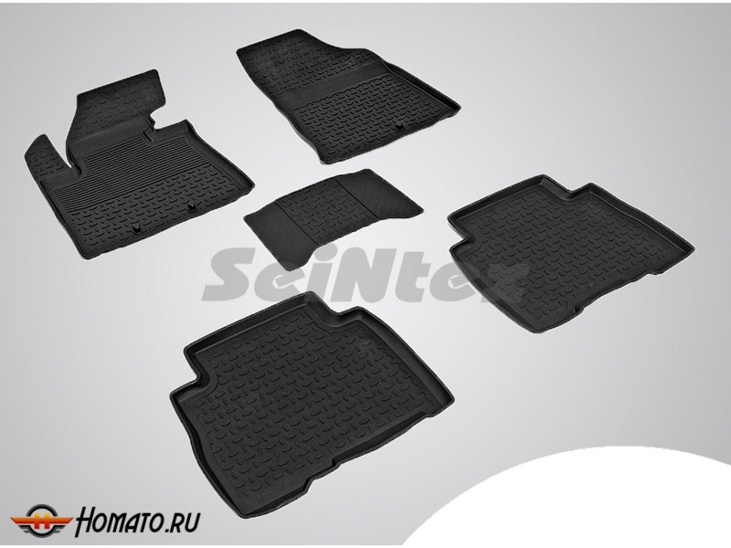 Резиновые коврики Kia Sorento 2009-/2013- | с высокими бортами | Seintex