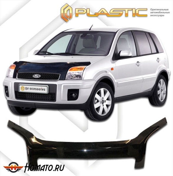 Дефлектор капота Ford Fusion 2004-2013 (CBK) | exclusive, черный