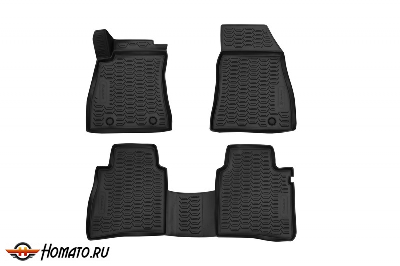 Коврики 3D в салон NISSAN Tiida 03/2015- хэтчбек (полиуретан) / Ниссан Тиида