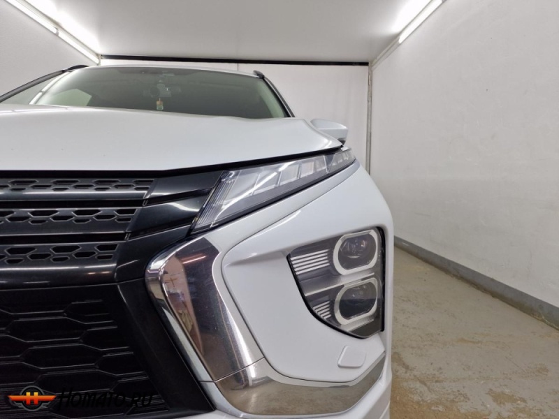 Накладки на фары для Mitsubishi Eclipse Cross 2021+ рестайл | 2 штуки, декор