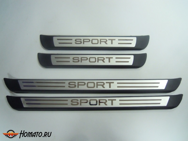 Накладки на дверные пороги, 4 части для LAND ROVER/ROVER Range Rover Sport "10-