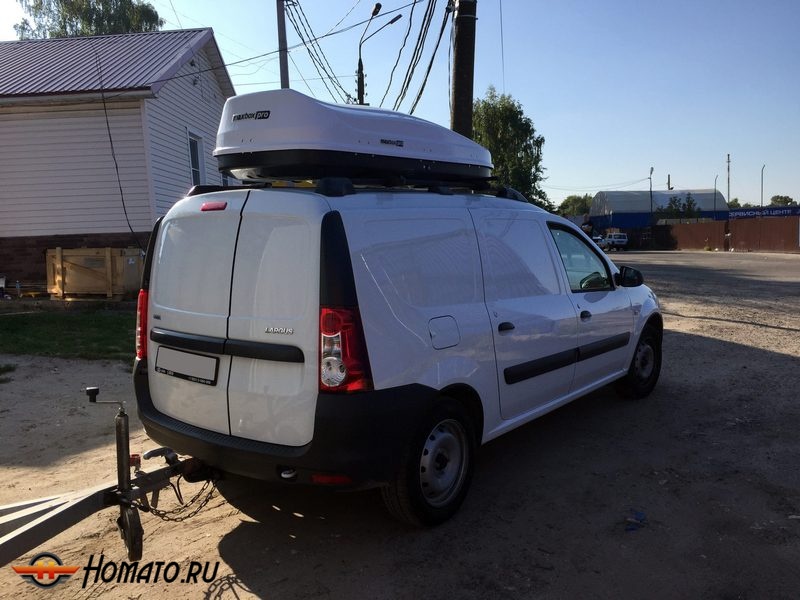 Автобокс MaxBox PRO 520 л | 196x80x43 см, двусторонний