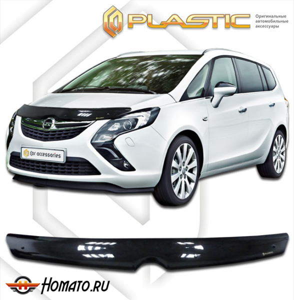 Дефлектор капота Opel Zafira Tourer 2011-2016 | черный