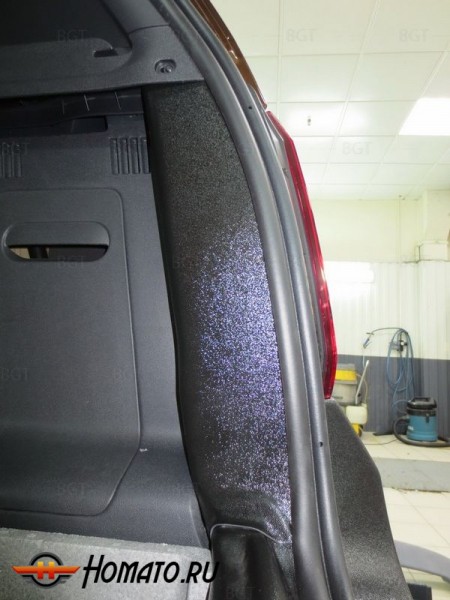 Внутренняя защита боковин багажника для Renault Duster и Nisssan Terrano 2014+