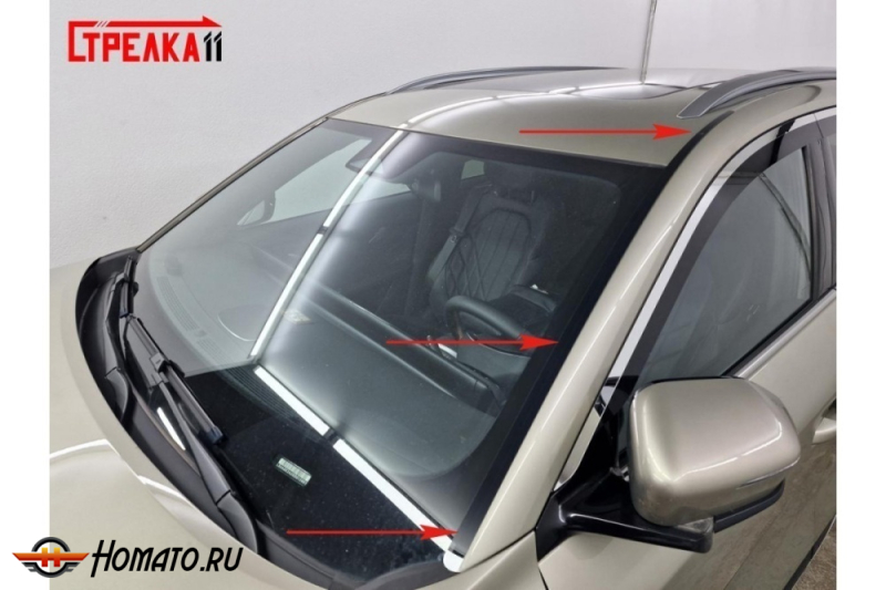 Премиум водостоки дефлекторы лобового стекла Changan CS75 Plus 4 2025+