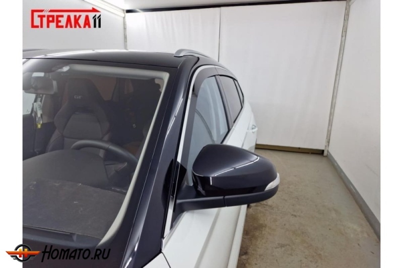 Дефлекторы Skoda Kamiq | премиум, плоские, 2D