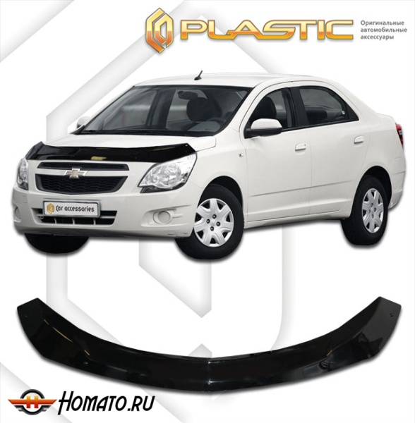 Дефлектор капота Chevrolet Cobalt 2013- | черный