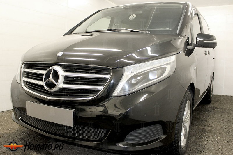 Защита радиатора для Mercedes-Benz V-class (W447) 2014+ | Премиум