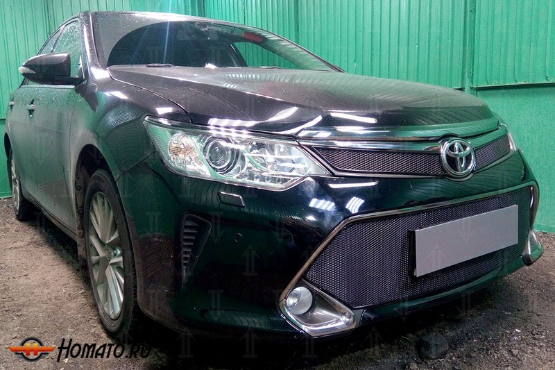 Защита радиатора для Toyota Camry 50 (2014-2018) рестайл | Премиум