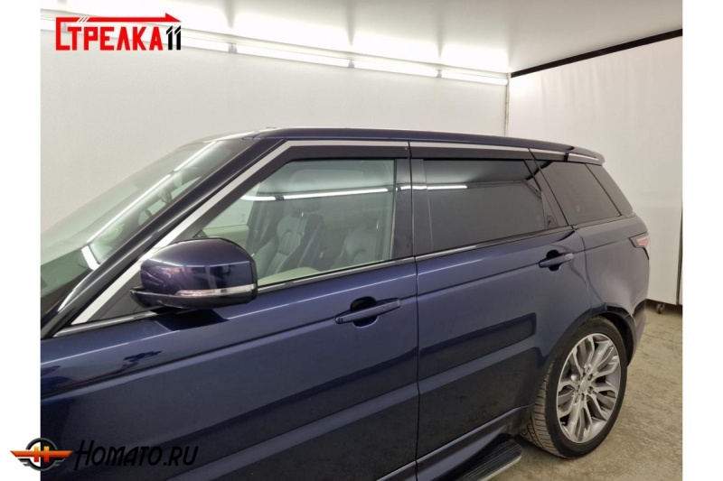 Дефлекторы Range Rover Sport 2 2013-2022 | премиум, плоские, 2D