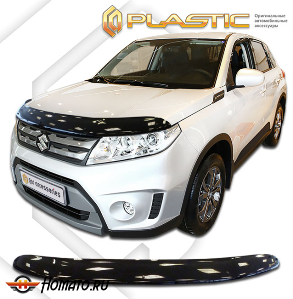 Дефлектор капота Suzuki Escudo 4 2015- (4BA-YEA1S, 5AA-YEH1S) | черный