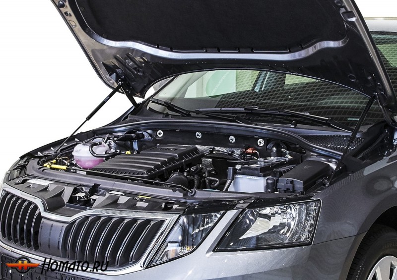 Упоры капота для Skoda Octavia A7 2013-2017 2017-н.в. | 2 штуки, АвтоУПОР