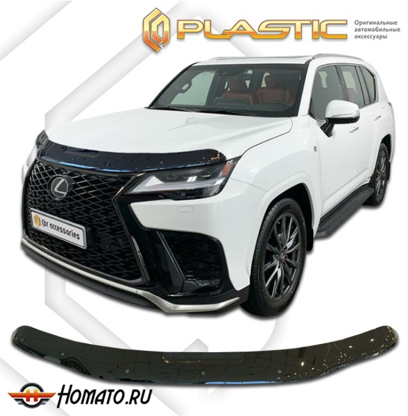 Дефлектор капота Lexus LX600 4 2021+ | черный