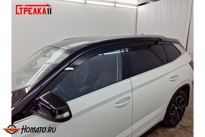 Дефлекторы Skoda Kamiq | премиум, плоские, 2D