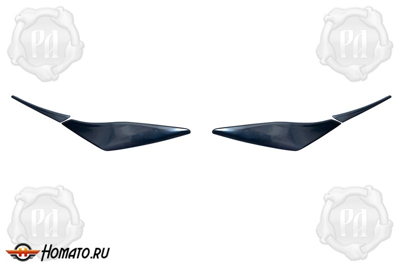 Накладки на задние фонари (реснички) для Хонда Аккорд 9 2012-2015 | глянец (под покраску)