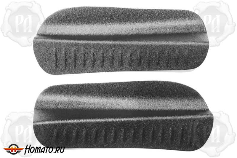 Накладки на пороги задних арок Toyota Hilux 8 2015-2025 | шагрень