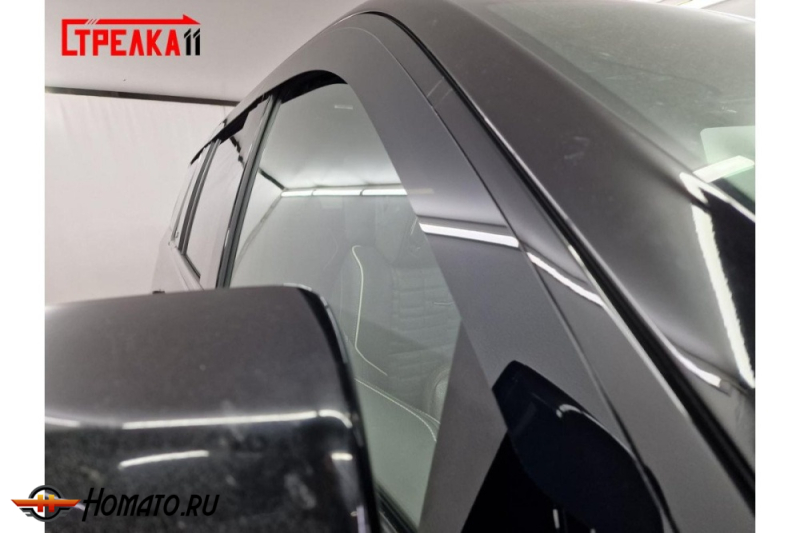 Дефлекторы Cadillac Escalade 5 2020+/2024+ | из 6 частей, премиум, плоские, 2D