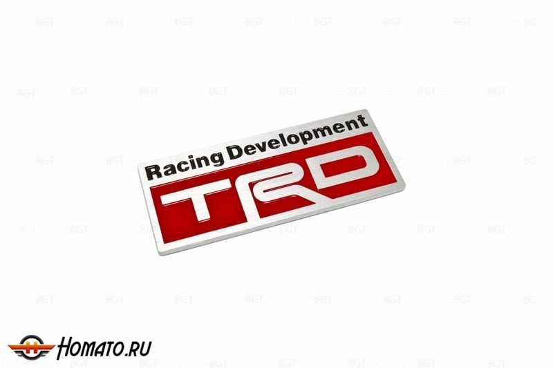Шильд "TRD Racing Development" Для Toyota. Самоклеящийся, 1 шт.