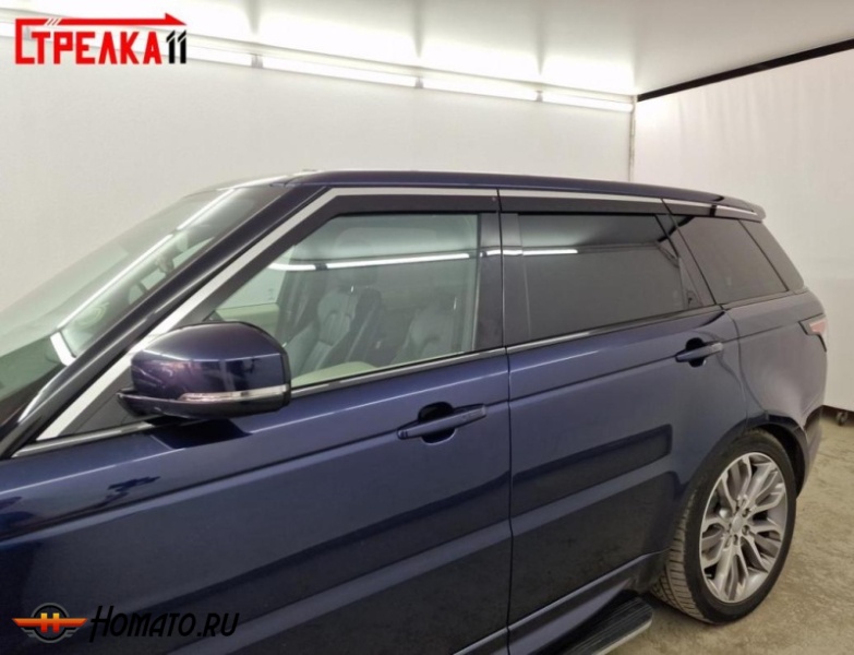 Дефлекторы Range Rover Sport 2 2013-2022 | премиум, плоские, 2D