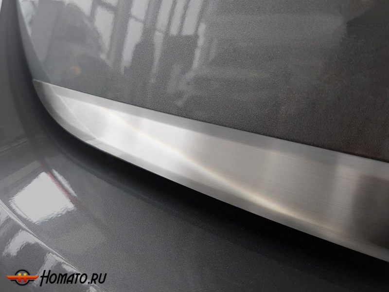 Накладка на кромку крышки багажника для Mazda CX-5 2012+/2015+ | матовая нержавейка