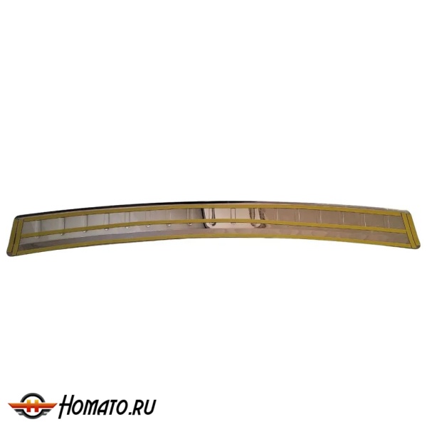 Накладка на задний бампер для Volkswagen Taos 2021+ | зеркальная нержавейка