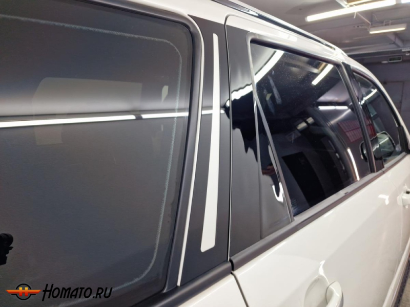 Накладки на стойки дверей для Kia Mohave 2020+ | 8 штук, декор