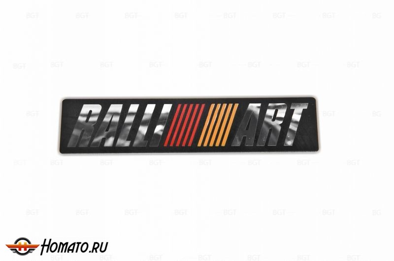 Шильд "Ralliart" Для Mitsubishi, Самоклеящийся, Цвет: Черный, 1 шт. «100mm*26mm»