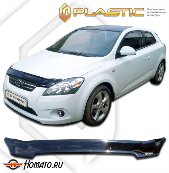 Дефлектор капота Kia Ceed 1 2007-2010 | черный