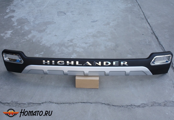 Накладка на задний бампер для Toyota Highlander 2010-2013