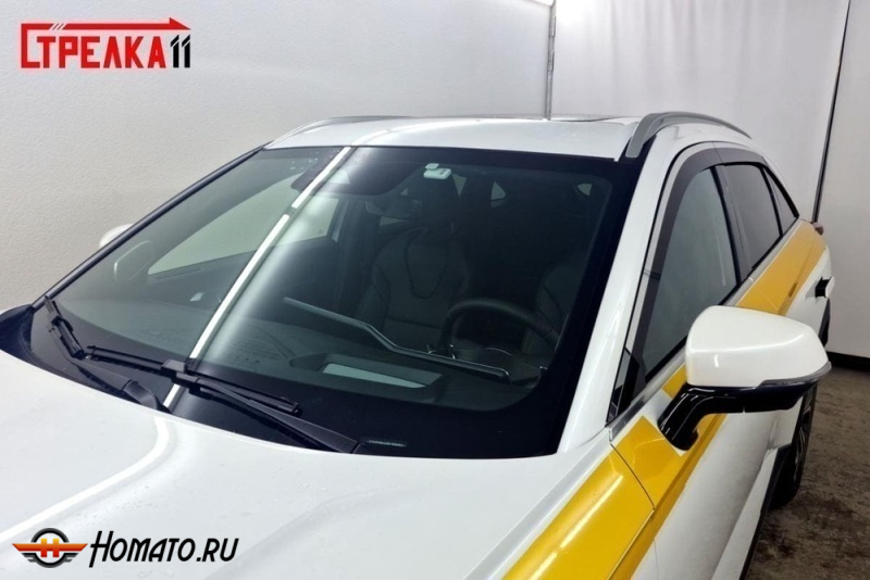 Премиум водостоки дефлекторы лобового стекла Хавал Ф7Х 2 2025+