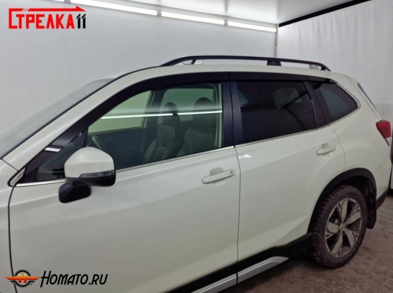 Дефлекторы Subaru Forester S5 2019-2025 | премиум, плоские, 2D