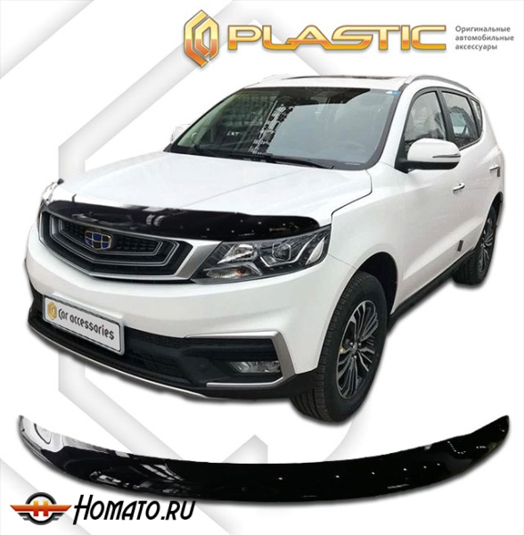 Дефлектор капота Geely Emgrand X7 2018- | exclusive, черный