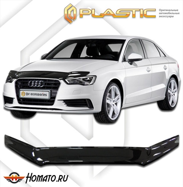 Дефлектор капота Audi A3 2012-2016 | черный
