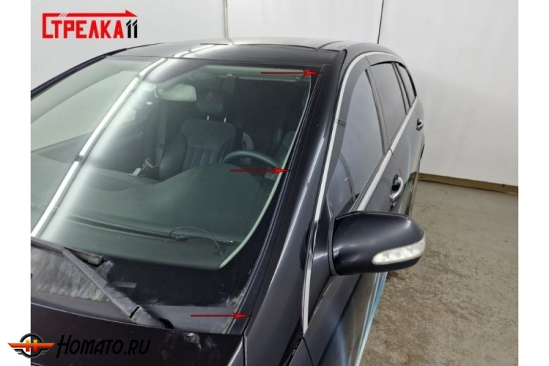 Премиум водостоки дефлекторы лобового стекла Mercedes-Benz R-class (W251) 2005-2013
