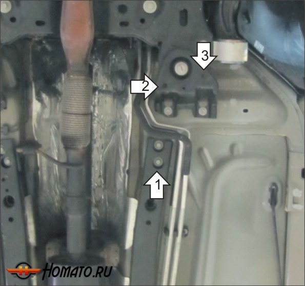 Защита картера Ford Explorer 2010-2015 | трубки кондиционера, 3 мм, сталь | MOTODOR | 10704
