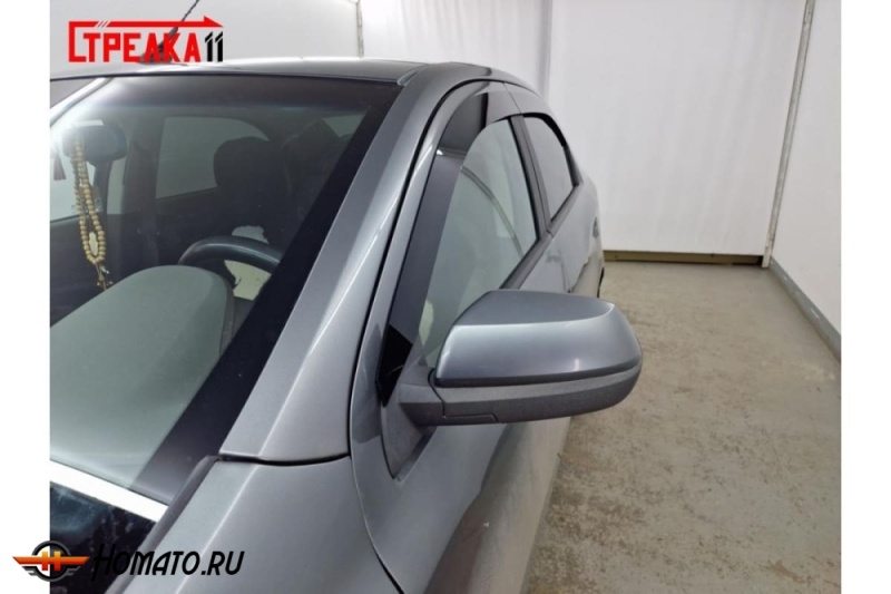 Дефлекторы Chevrolet Cobalt 2013-2022 | премиум, плоские, 2D