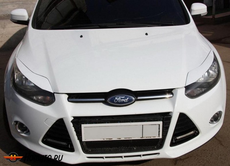 Реснички на фары для Ford Focus 3 (2012-2014) | узкие