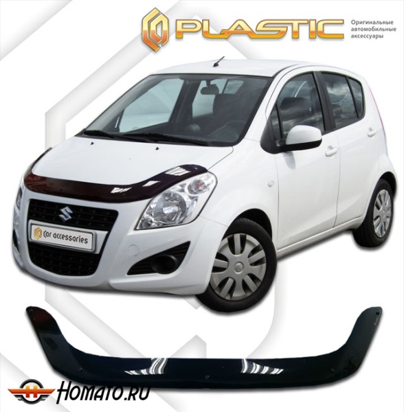 Дефлектор капота Suzuki Splash 2012-2015 (XB32) | черный