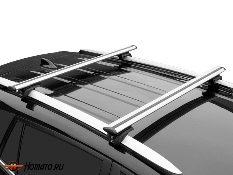 Багажник на крышу для Audi A6 Allroad C7 (2012-2019) универсал | на рейлинги | LUX Классик и LUX Элегант