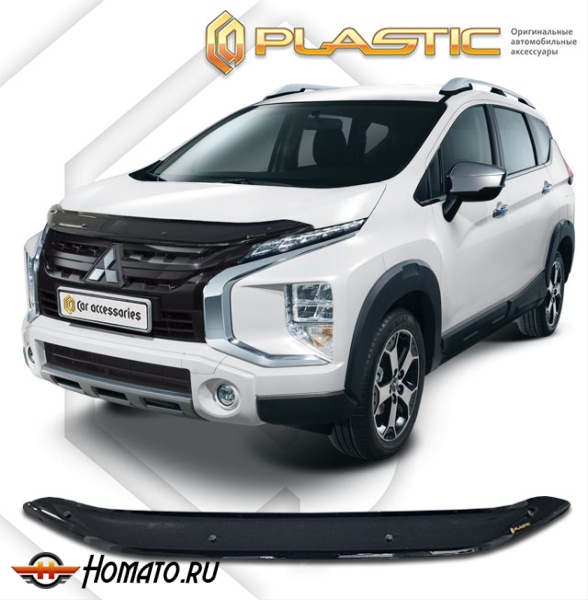 Дефлектор капота Mitsubishi Xpander / Xpander Cross 2022- (NC1W) | черный