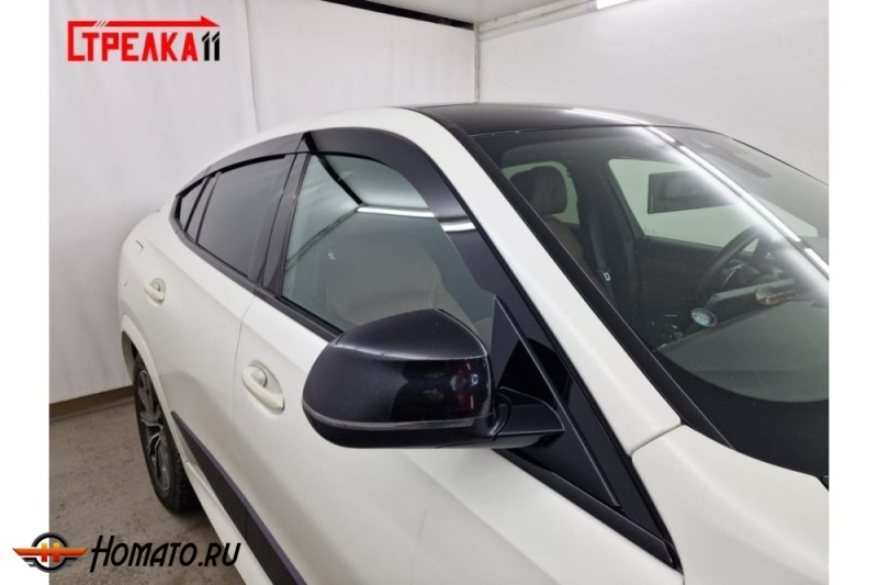 Дефлекторы BMW X6 G06 2019+ | из 6 частей, премиум, плоские, 2D