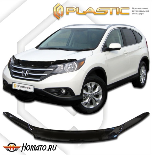 Дефлектор капота Honda CR-V 4 2012-2017 | черный