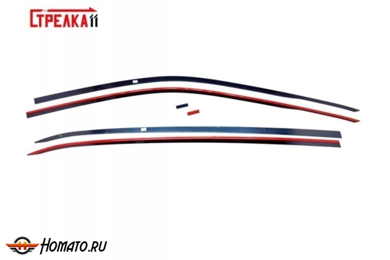 Дефлекторы Exeed Exlantix ET 2025+ | из 4 частей, премиум, плоские, 2D