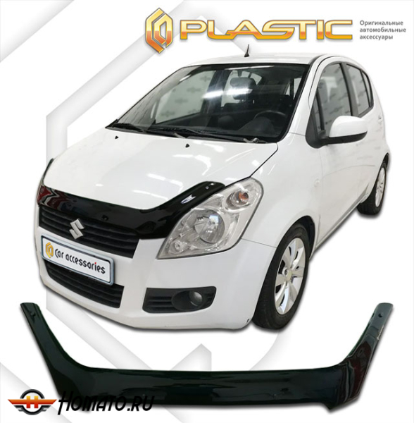 Дефлектор капота Suzuki Splash 2008-2012 | черный